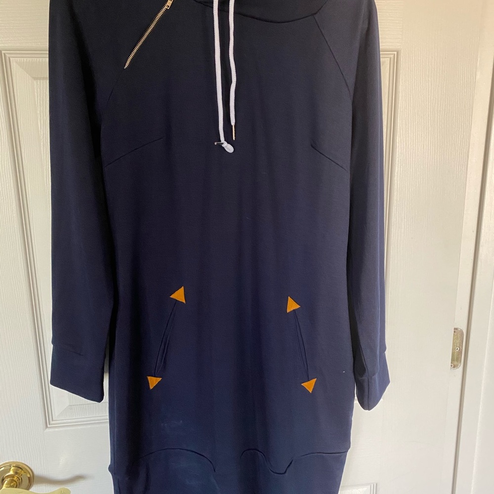 Hooded Sweatshirt Dress